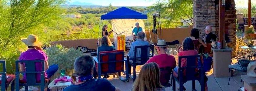 outdoor deck house concert in tucson